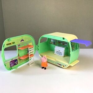 Peppa Pig Caravan Camper Trailer & Peppa Figure Fold-Out Playset by Hasbro 2024